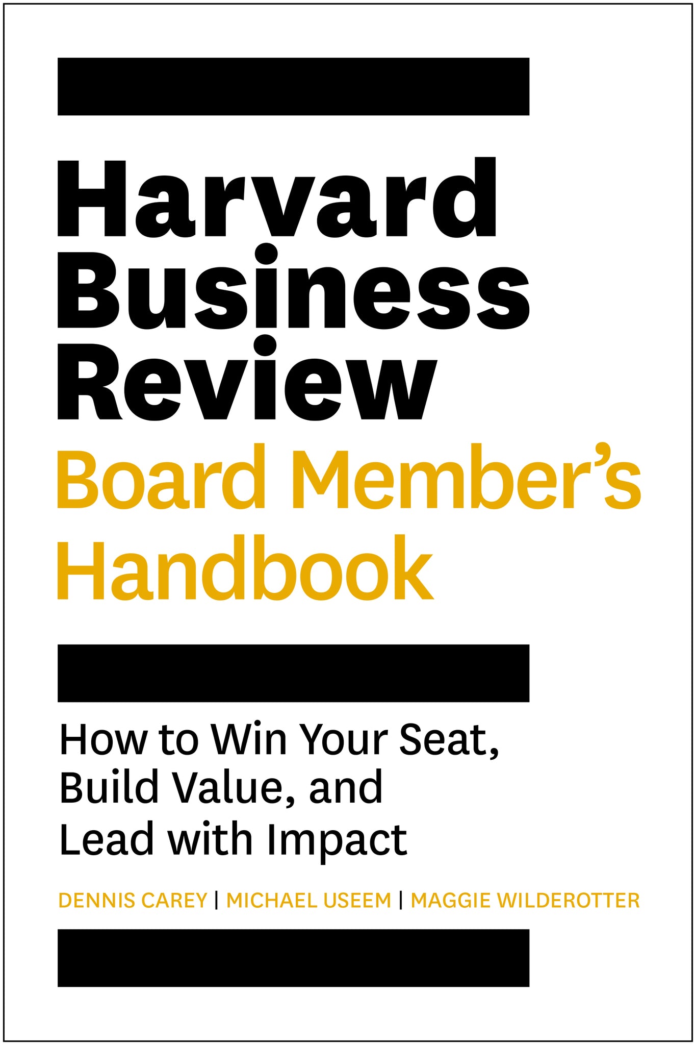 Harvard Business Review Board Member's Handbook